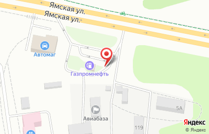 АЗС Газпромнефть-Тюмень на Ямской улице на карте