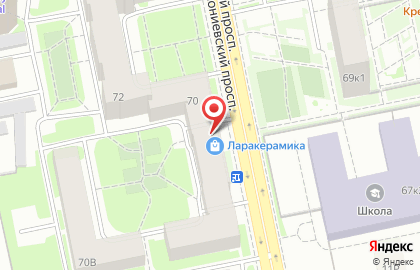 Компания-поставщик керамической плитки LARA на Большом Сампсониевском проспекте на карте