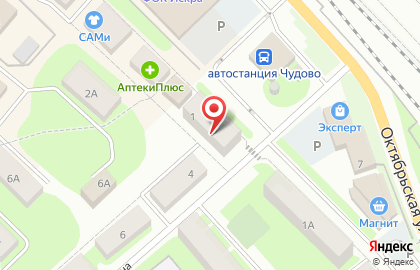 Аптека ЛенОблФарм на Октябрьской улице на карте