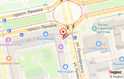 Магазин Сдобушка в Октябрьском районе на карте
