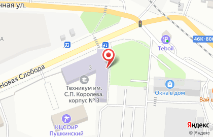 МЦК-Техникум им. С.П. Королева на Заречной улице на карте