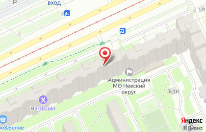 Банк Санкт-Петербург на метро Проспект Большевиков на карте