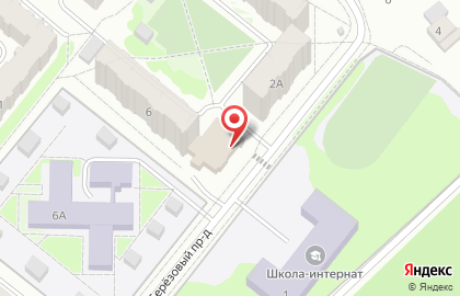 Супермаркет Магнит в Берёзовом проезде на карте