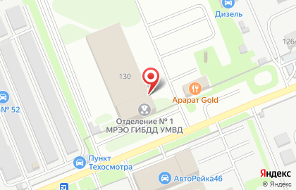 Межрайонный регистрационно-экзаменационный отдел ГИБДД на карте