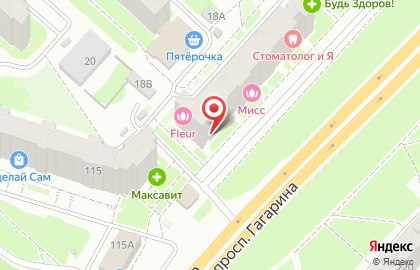 Мастерская по изготовлению ключей на проспекте Гагарина на карте