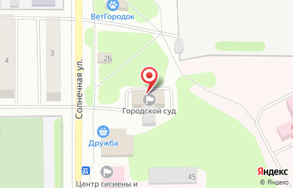 Рыбинский Городской Суд на Солнечной улице на карте