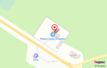База строительных материалов Новострой Юшино на карте