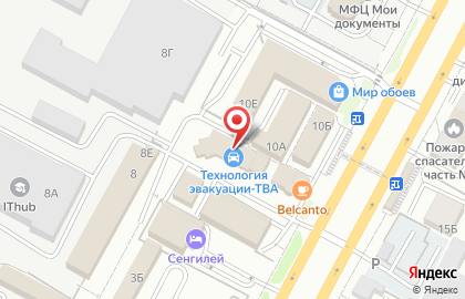 Служба эвакуации ТВА на карте