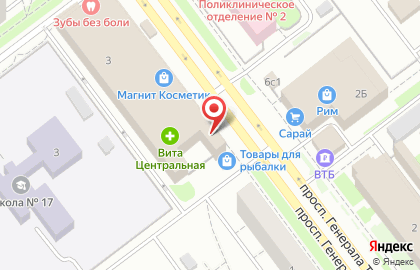 Мастерская по ремонту цифровой техники Phone73 на проспекте Генерала Тюленева на карте