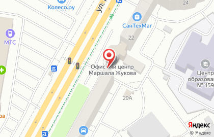 Центр страхования АккордЭкспресс на улице Маршала Жукова на карте