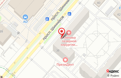 Страховая компания АК БАРС-Мед на проспекте Шинников на карте