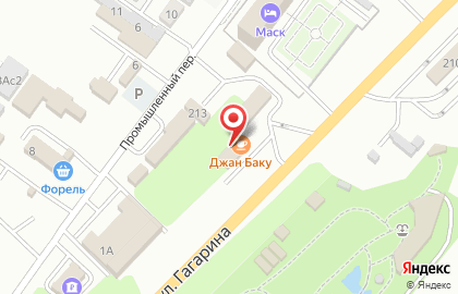 Кафе Сосновый бор на улице Гагарина на карте