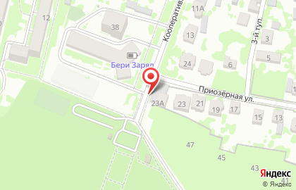 Раковарня на Приозёрной улице на карте