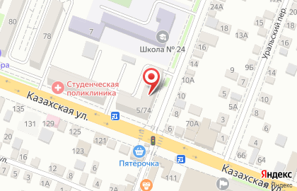Пекарня на Казахской улице на карте