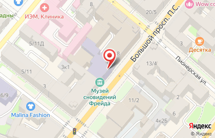 Подростково-молодежный центр Петроградский в Петроградском районе на карте