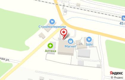 Супермаркет Магнит на 1-ой Сосновой улице на карте