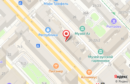 Школа-студия балета Иданко на метро Маяковская на карте