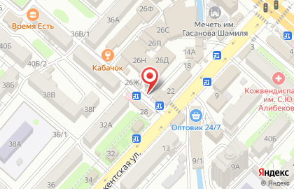 Точка по продаже фастфудной продукции на Ташкентской улице на карте