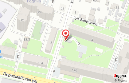 Первомайский район Киоск по продаже фруктов и овощей в Первомайском районе на карте