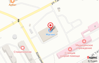 Микрокредитная компания Экспресс Деньги на улице Гагарина на карте