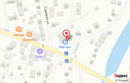 Супермаркет Магнит на Астраханской улице на карте