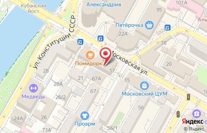 Центр здоровья и коррекции фигуры Сочная Груша на Московской улице на карте