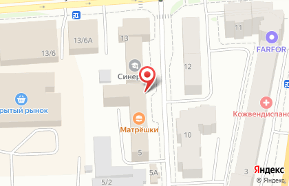 Дайвинг-центр Аквастар в Якутске на карте
