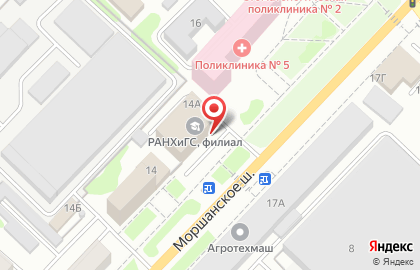 Банкомат Россельхозбанк, Тамбовский филиал в Октябрьском районе на карте