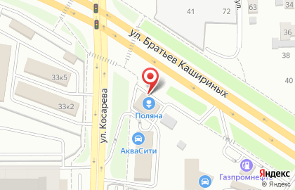 Цветочный магазин Поляна на улице Братьев Кашириных на карте
