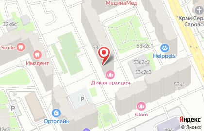 Продуктовый магазин в Москве на карте