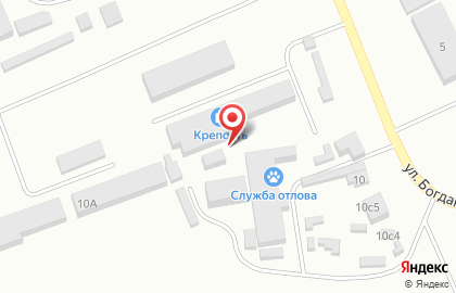 Компания по производству входных и противопожарных металлических дверей Крепость на улице Богдана Хмельницкого на карте