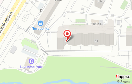 Территориальный центр социального обслуживания Зюзино в Котловке на карте