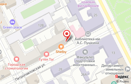 Кафе Гастрономическая лавка Ольги Дылдиной на Петропавловской улице на карте