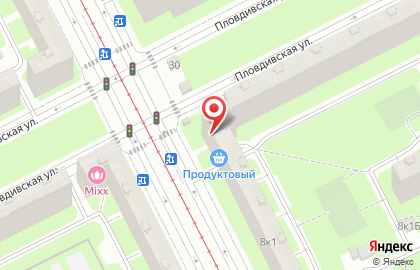 Продуктовый магазин в Санкт-Петербурге на карте