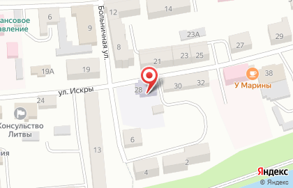 Детский сад Дюймовочка в Калининграде на карте