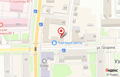Салон связи МТС на улице Гагарина в Узловой на карте