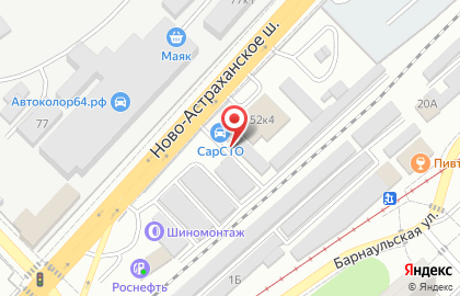 Магазин автозапчастей в Саратове на карте
