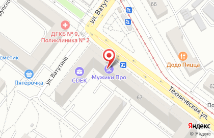 Продуктовый магазин Курико на Технической улице, 67 на карте