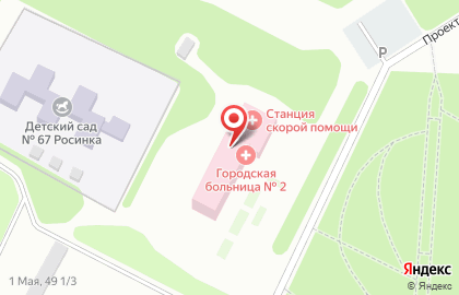 Центральная городская больница МБУ на Инженерной улице на карте