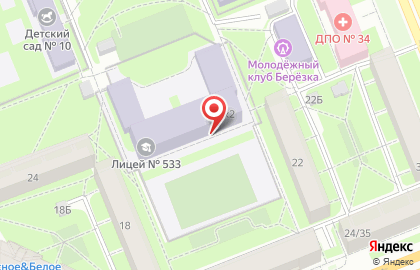 Школа танцев Хореографический ансамбль Солнышко Петербурга в Перевозном переулке на карте