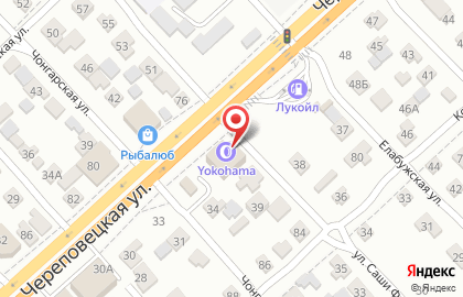 Торгово-сервисная компания Yokohama в Ворошиловском районе на карте
