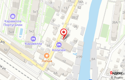Строящееся административное здание по ул. Армавирская, 18 на карте