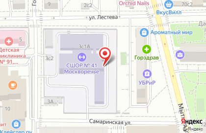 Бассейн Москворечье в Даниловском районе на карте
