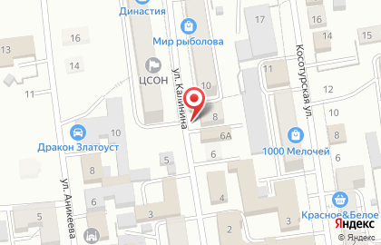Продуктовый магазин в Челябинске на карте