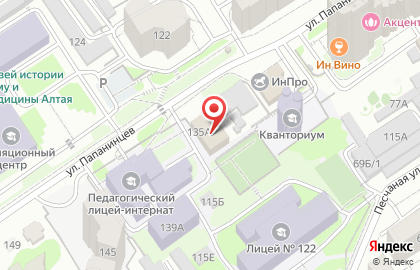 Банкетный зал Априори в Центральном районе на карте