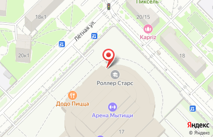 Школа вокала ГОЛОСа на Лётной улице в Мытищах на карте