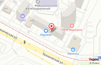 Микрокредитная компания МКК М Булак в Железнодорожном районе на карте