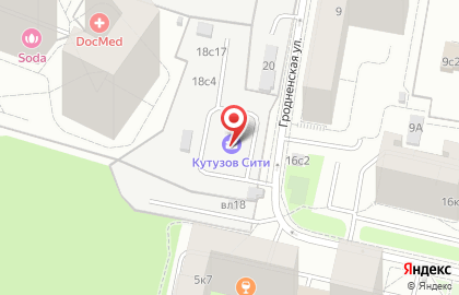 Кутузов Сити (Застройщик — OOO «СЗ Гродненская 18») на карте