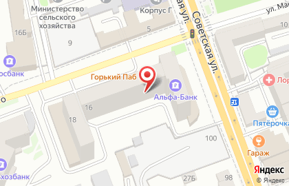 Магазин Сильверхоф на улице М.Горького на карте