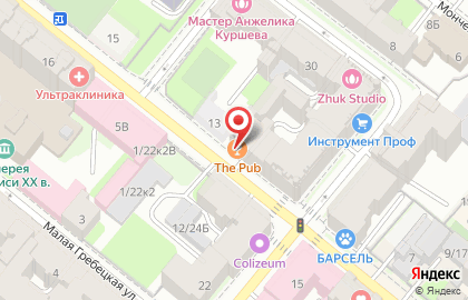 Бар The Pub в Петроградском районе на карте